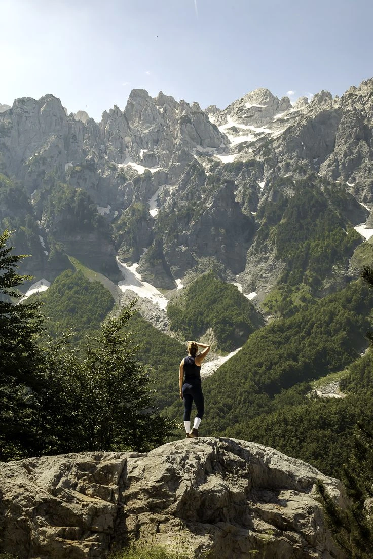 Albania Mountain View Girl